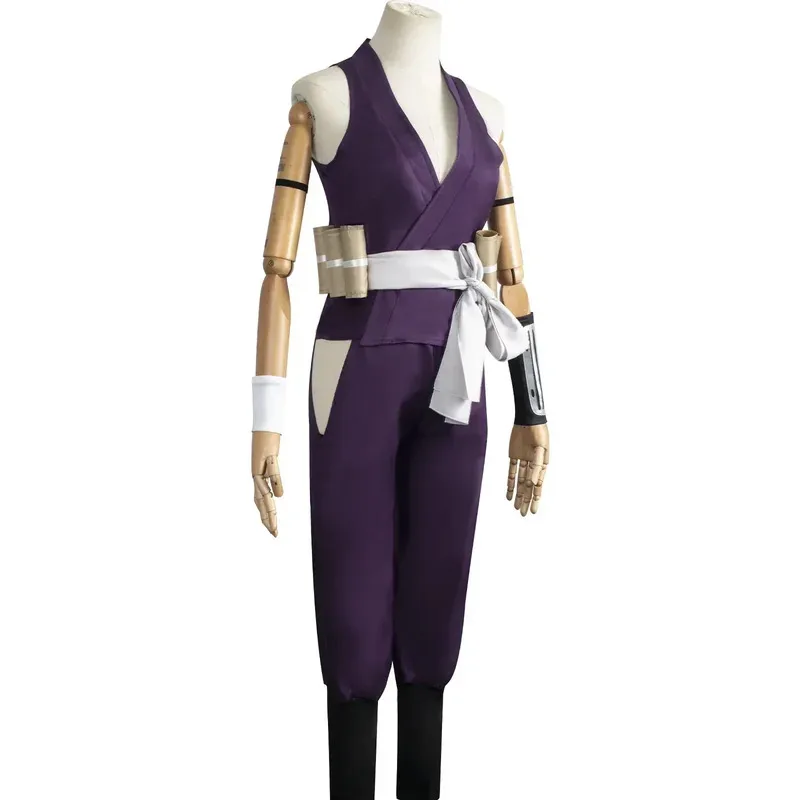 

Anime Jigokuraku Yuzuriha Costume Hells Paradise Cosplay Wig Kunoichi Outfit Fox Sumire Purple Uniform Halloween Partyc;6,r'8;p'