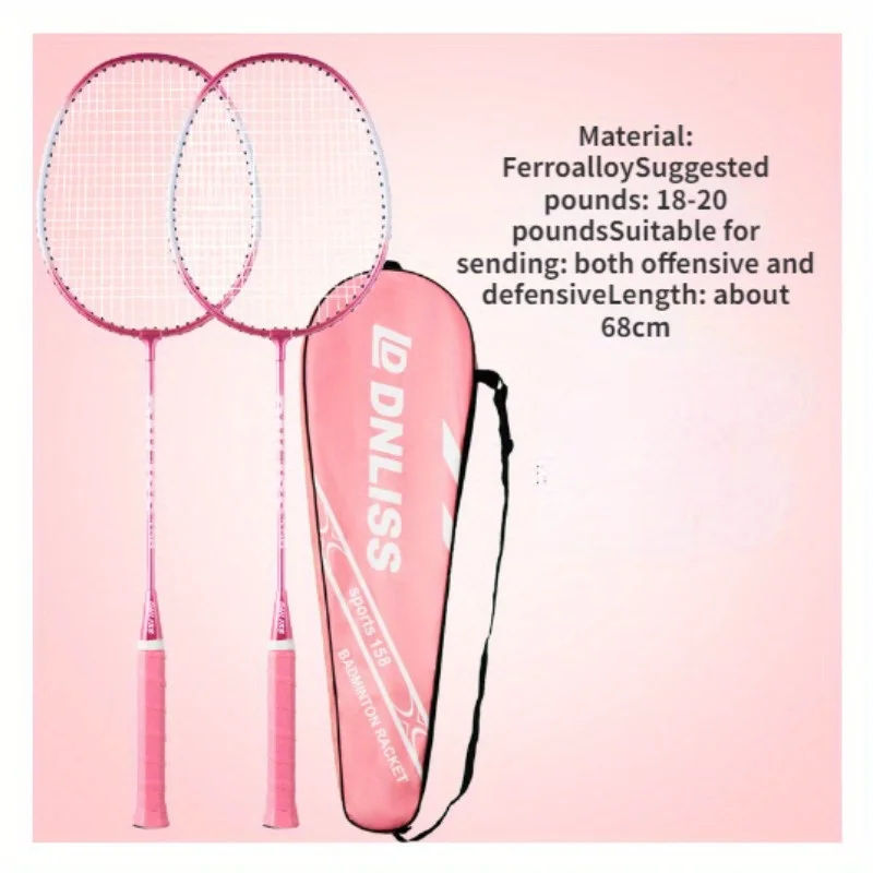 Iron Alloy durável Badminton Racket Suit, artigos esportivos para adultos