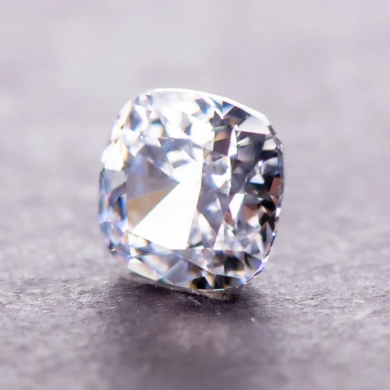 Kubischer Zirkonia Kissenform Mehrfarbig 5A-Qualität 4k Crushed Ice Cut Labor-Synthetischer CZ-Stein für Schmuck – Detail 10