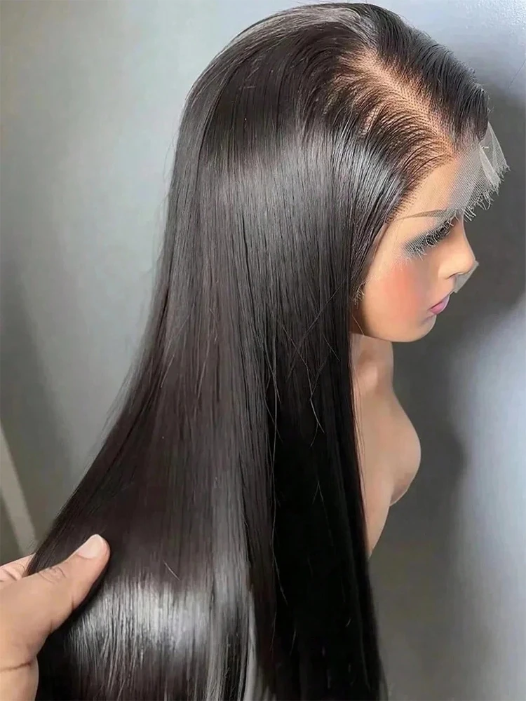 

40 42 Inch Bone Straight Human Hair Wigs 13x6 HD Transparent Lace Frontal Wigs Glueless Straight Lace Front Human Hair Wigs