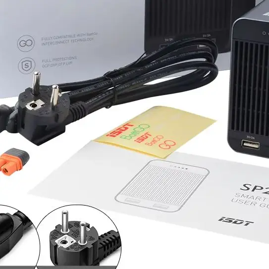 ISDT SP2417 400W / SP2425 600W / SP2433 800W RC Battery Charger Adapter High Power Switch Smart Control with LED USB Charging
