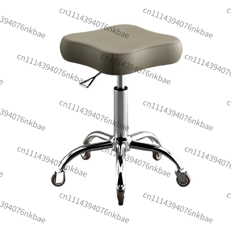 PU LeatherRolling Swivel Stool with Wheels, Height Adjustable Ergonomic Chair for Nail Studio, Salon, Barber Shop & Home Kitchen