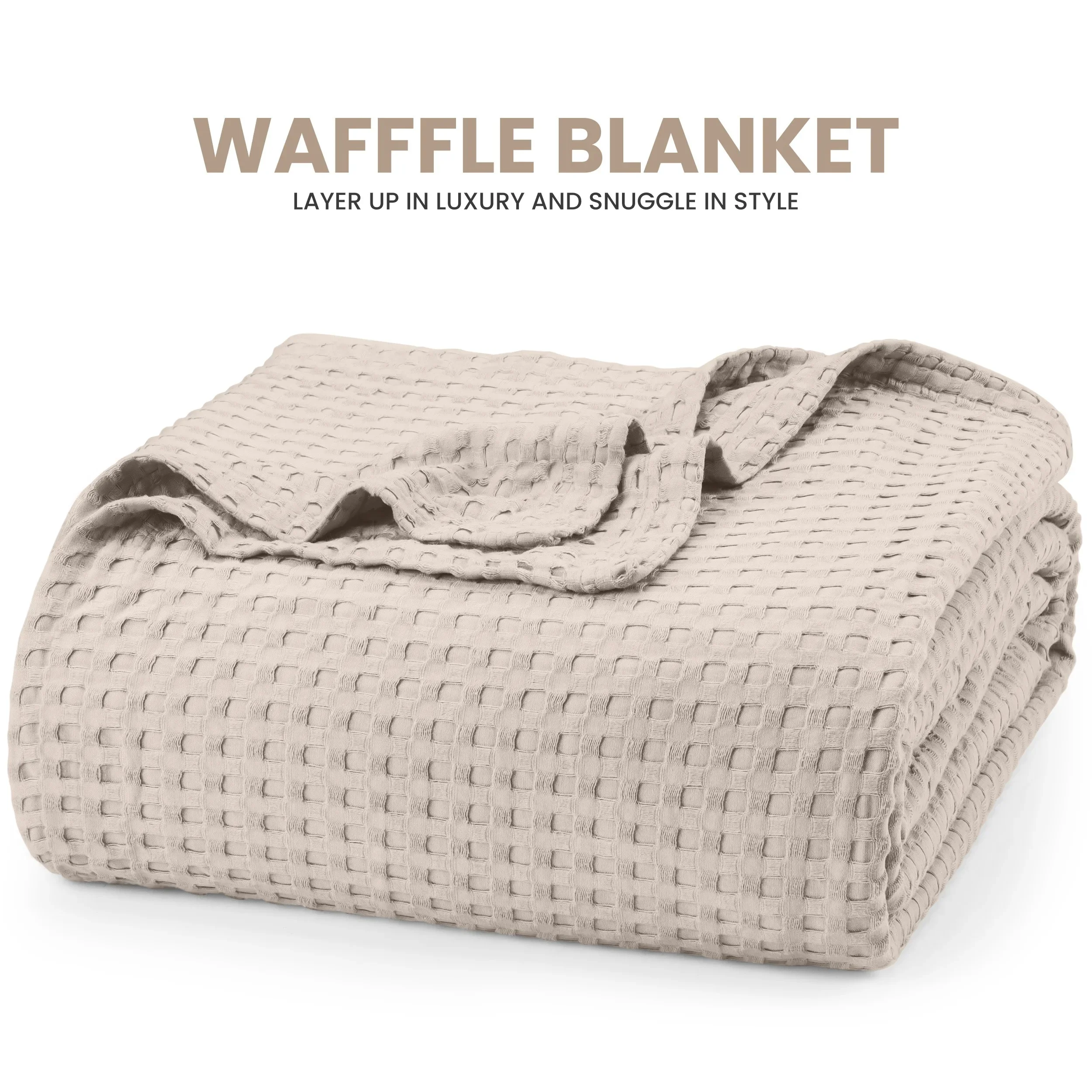 Utopia Bedding Ultra Soft Cotton Waffle Blanket Warm Cozy Multifunctional for Bedroom Sofa Car Camping - Softness Guaranteed