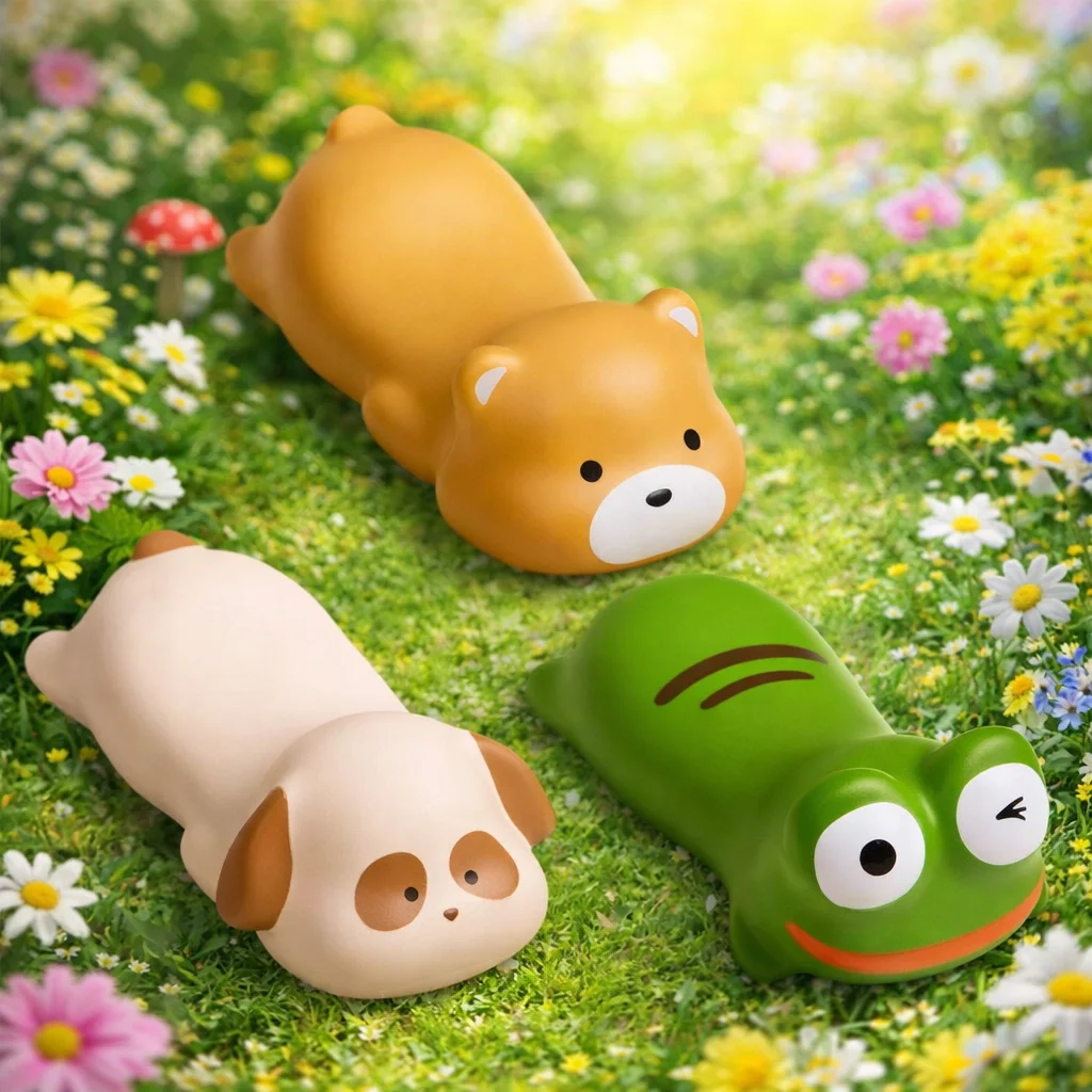 New Brown Bear/ Long Ear Dog/ Frog Cute Mouse Wrist Rest Cartoon Animal PU Material Cartoon Wrist Rest Support Decompression