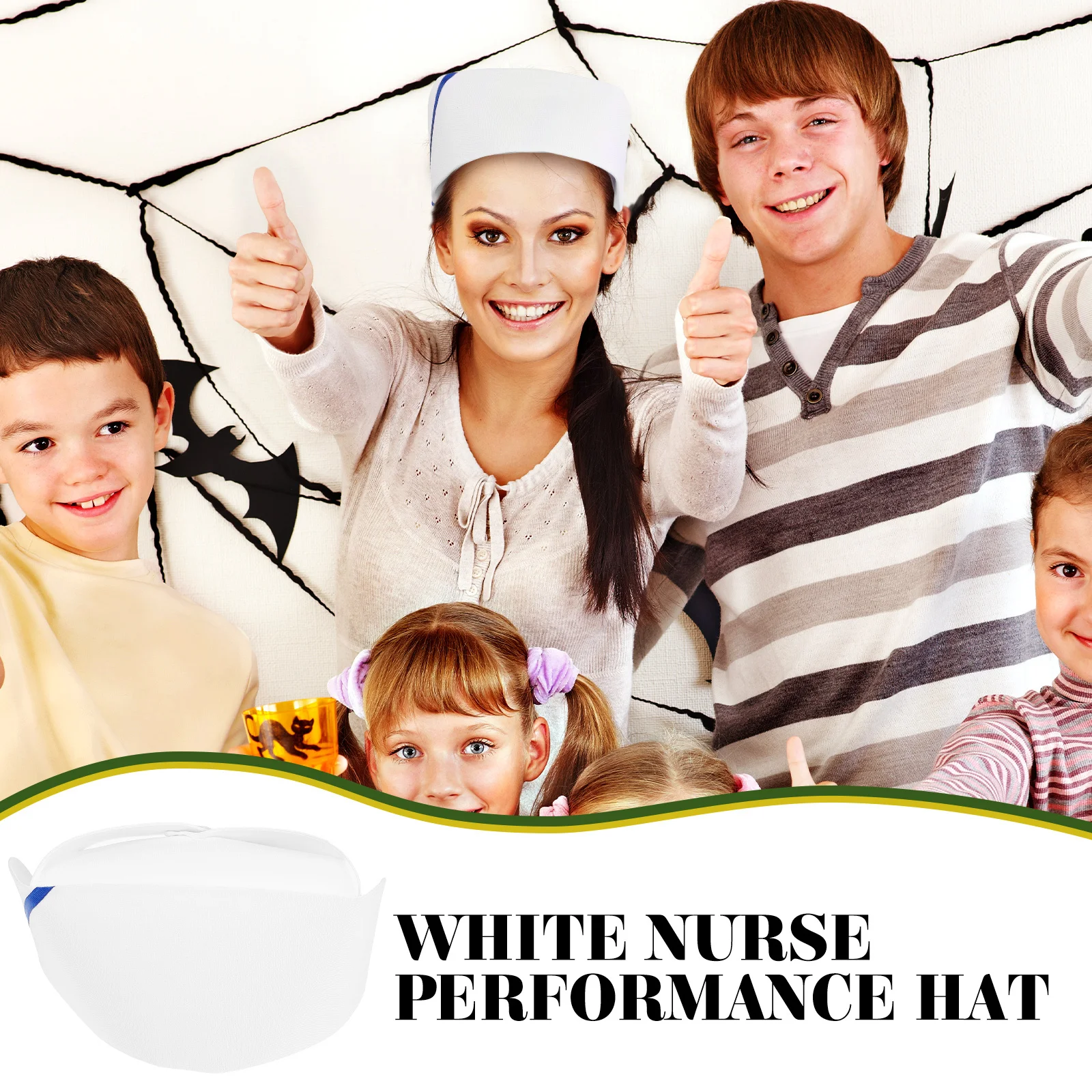 

Decorative Nurse Hat Fabric Lightweight Nursing Cap for Women Cosplay Party Halloween Dress Up Nurse Cap Nursing Hats