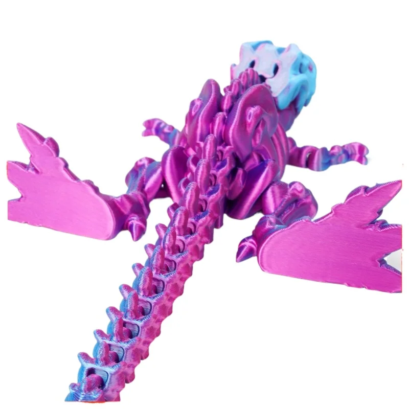 3D Printing Flexible And Movable Joints Tyrannosaurus Rex Dinosaur Skeleton Dragon Transformation Ornament Handmade Gift Decor