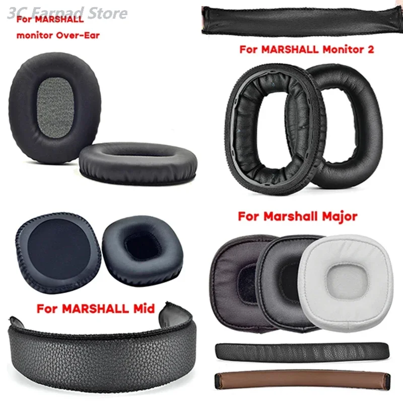 

Replacement Earpads HeadBeams For Marshall Monitor 2 Monitor II ANC Monitor Over-Ear for MARSHALL Mid for Major 1 2 3 4