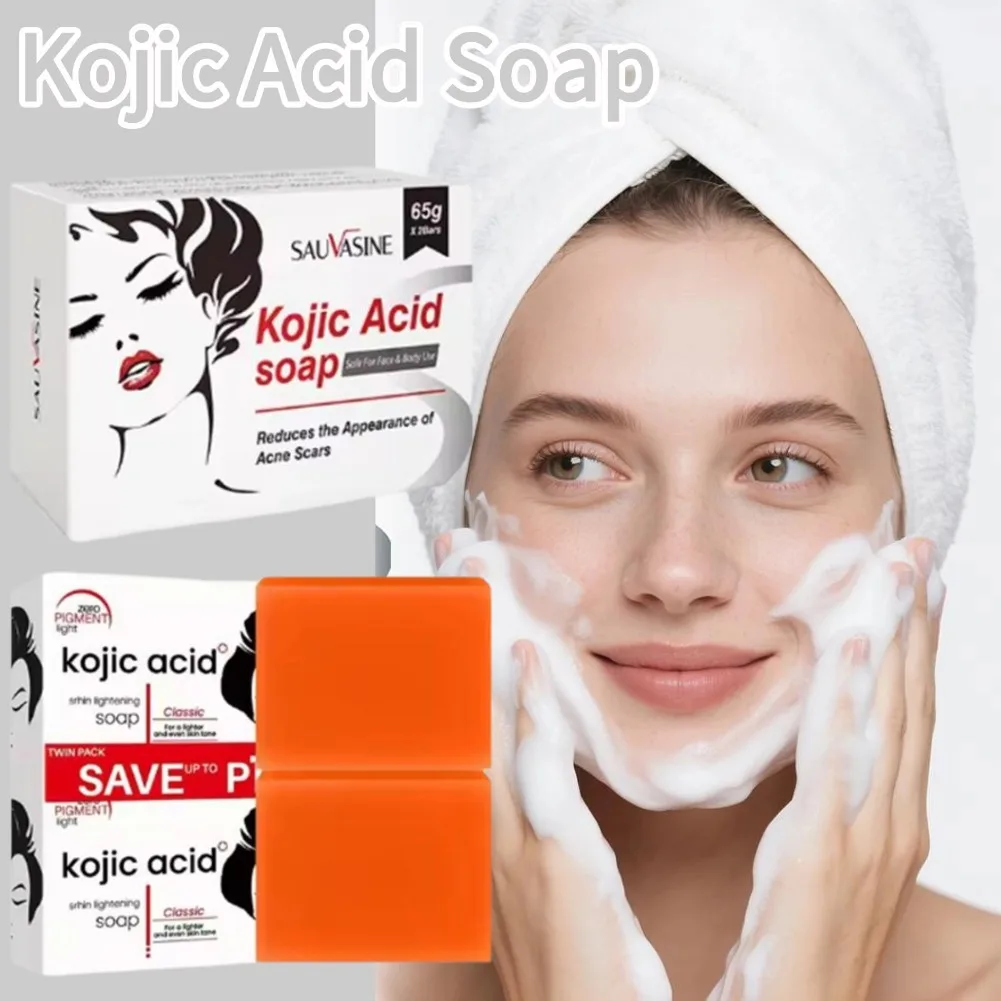 Kojic Acid Brighten Skin Soap Deep Cleansing & Oil Control Facial Balance Soap Even Skin Tone Antioxidant Soap Face Skin Care