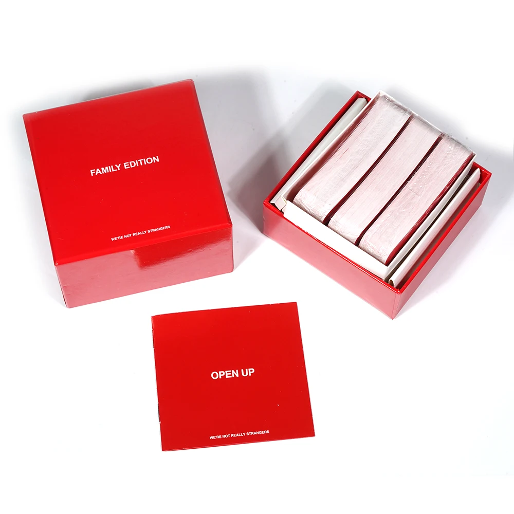 150 Conversation Cards We\'Re Not Really Strangers Family Edition Card Game Fun Family Party Card Game For Game Night