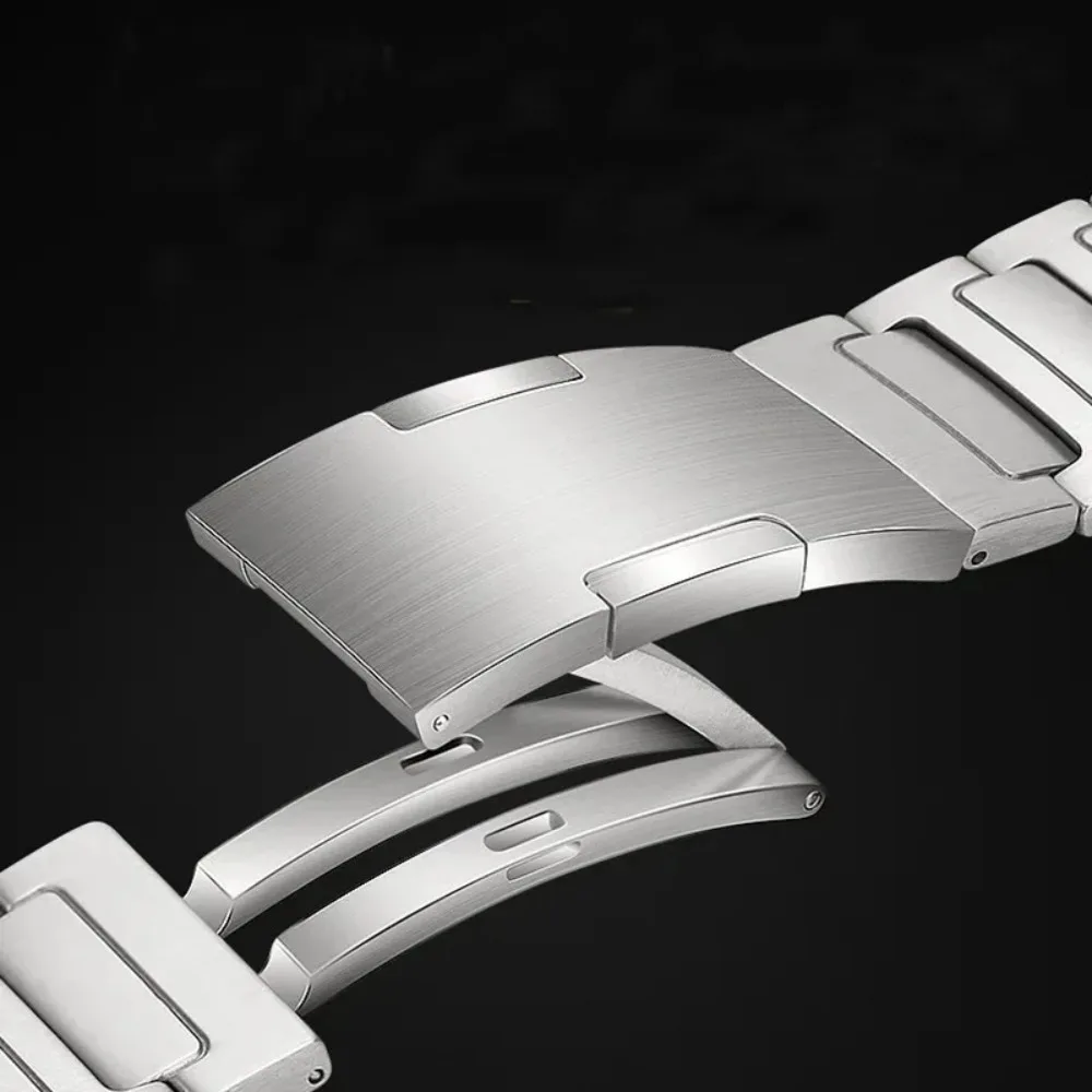 Titanium Metal Strap for Samsung Galaxy Watch 8 40mm 44mm/Classic 46mm Stainless Steel Band for Galaxy Watch 8 Ultra 47mm Correa
