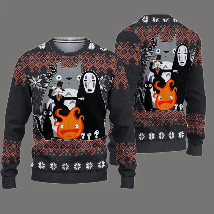 25/26 حار بيع جديد انمي ياباني موضوع سلسلة سترة قبيحة الأسرة حفلة عيد الميلاد هوديي المتضخم الكبار الخريف/الشتاء #3