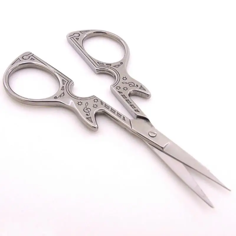 1PC Stainless Steel Vintage Scissors Guitar Pattern Tailor Scissors Hand Sewing Tools Household Scissors