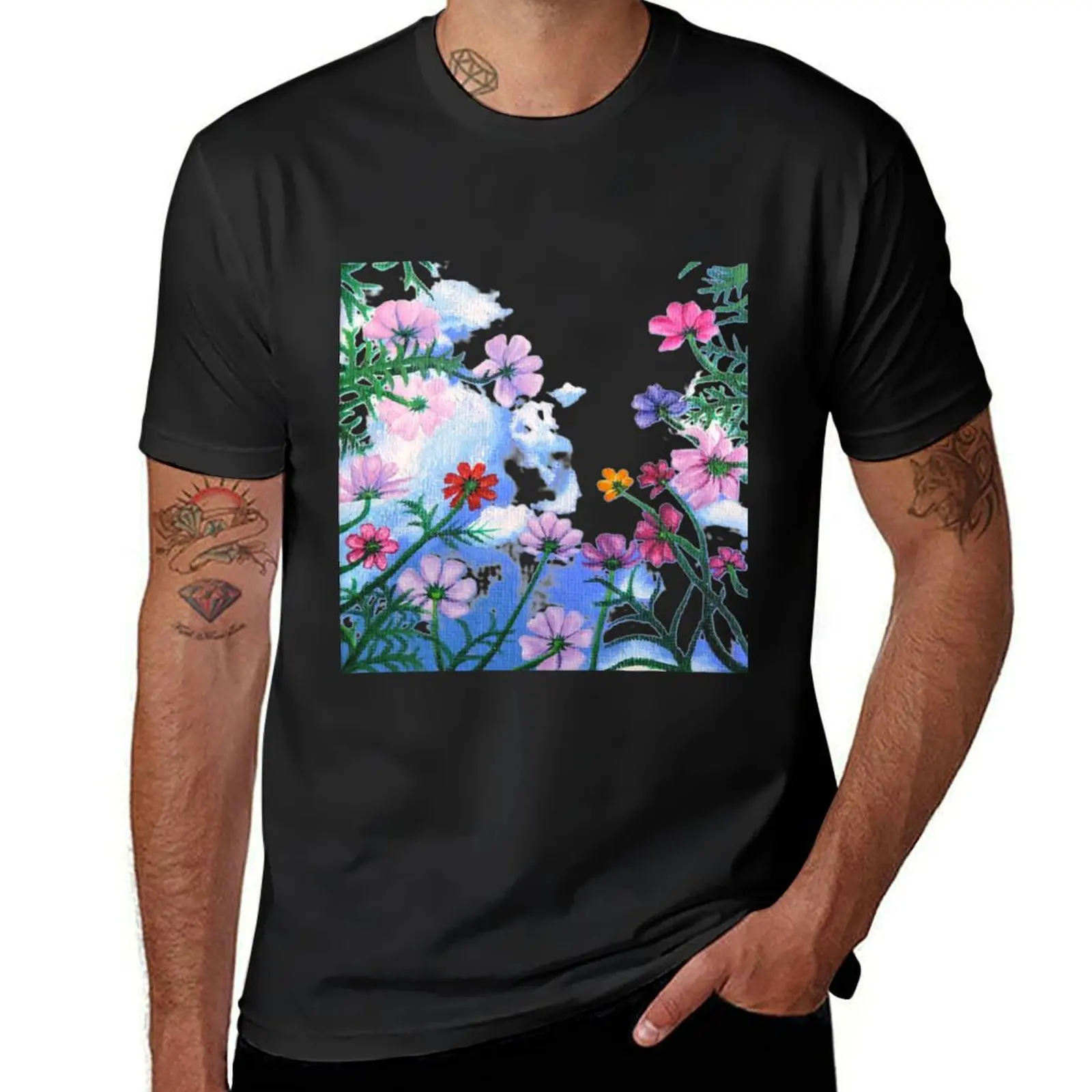 

Flower Bed T-Shirt custom t-shirts oversizeds summer top funny t shirts men