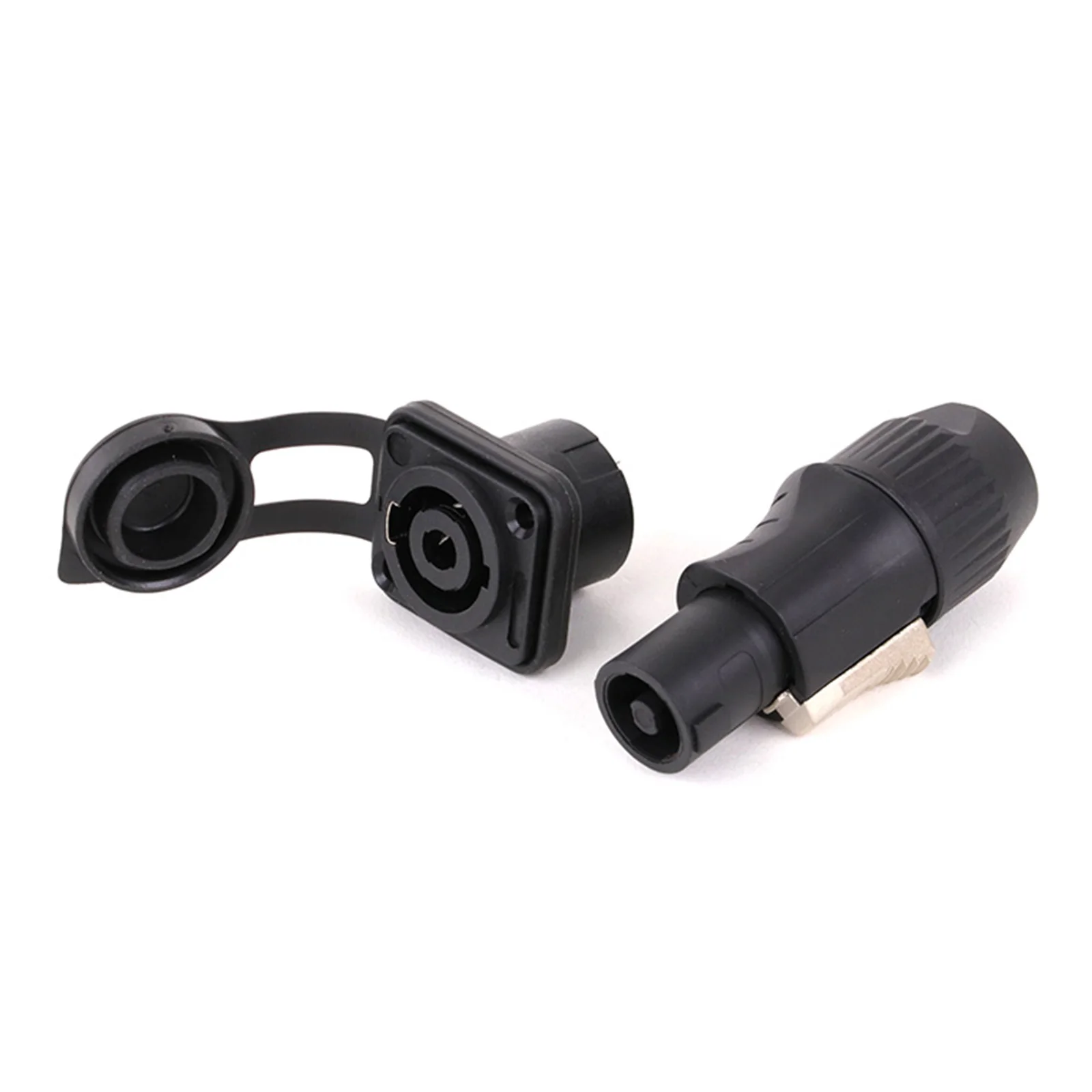 New Design Waterproof Speakon Cable Adapter Connectors 4 Pole Audio Speaker Male Plug Female Socket Twist Lock