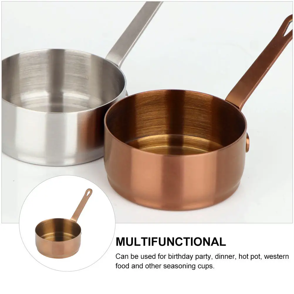 1 Taza de Salsa de Acero Inoxidable de 55 ml, Tazón para Sazonar Resistente a Altas Temperaturas, para Servir Salsas con Carne, para la Cocina