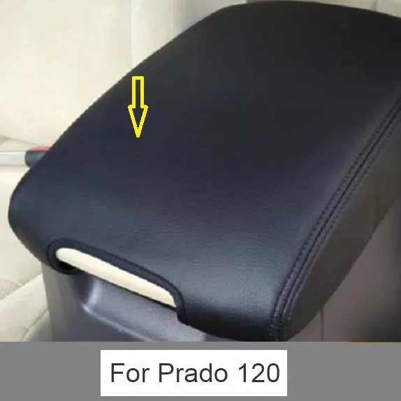 Microfibre Leather Center Armrest Cover For Toyota Land Cruiser 120 Prado 120 2003 2004 2006 2007 2008 2009 Car accessories