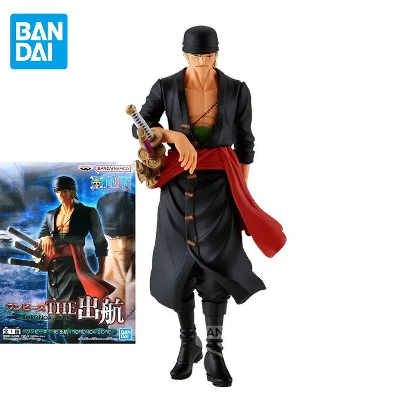 

BANDAI Original One Piece THE Sailing Series Roronoa Zoro Anime Action Figures Toys For Boys Girls Kids Gift Collectible Model