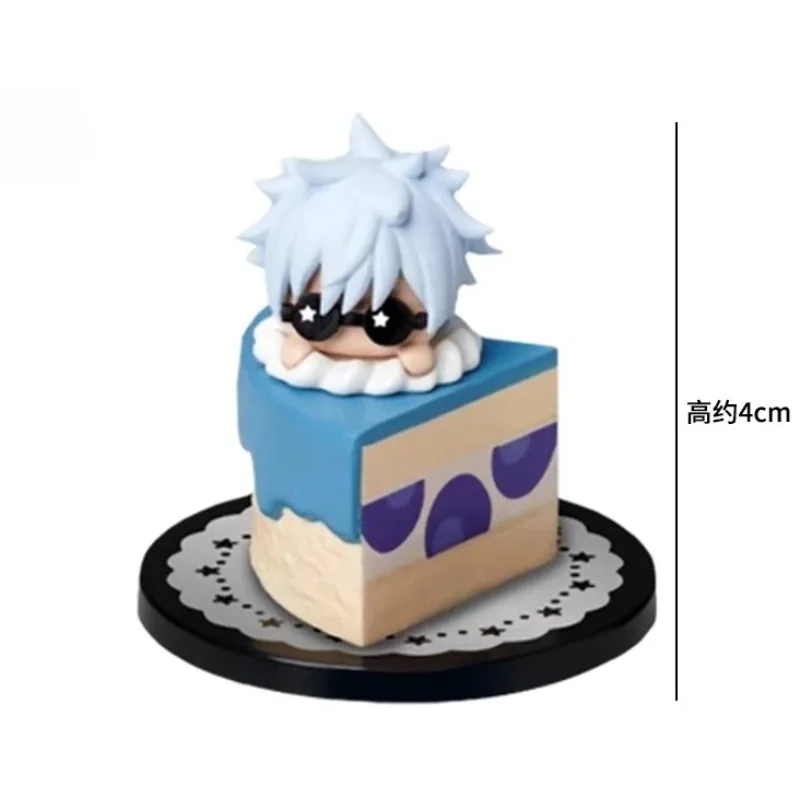 주술회전 케이크 스타일 가샤폰 고죠 사토루 겟토 스구루 애니메이션 캐릭터 미니 4cm 액션 피규어 장식품