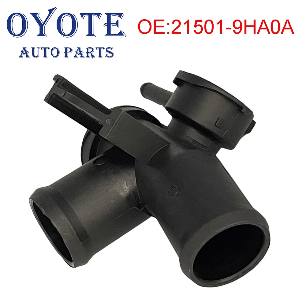 

OYOTE Car Upper Coolant Radiator Filler Neck for Nissan Altima 2.5L L4 2007-2012 Black Plastic 21501-9HA0A