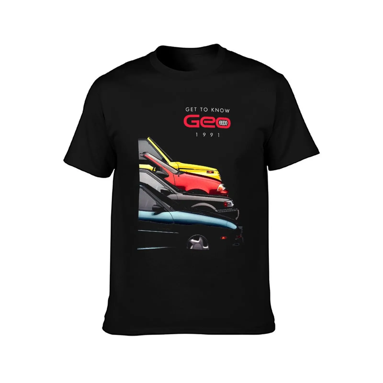 GEO MOTORS (GEO METRO) - 90s ADVERT T-Shirt t shirt men 100% cotton luxury brand T-Shirt