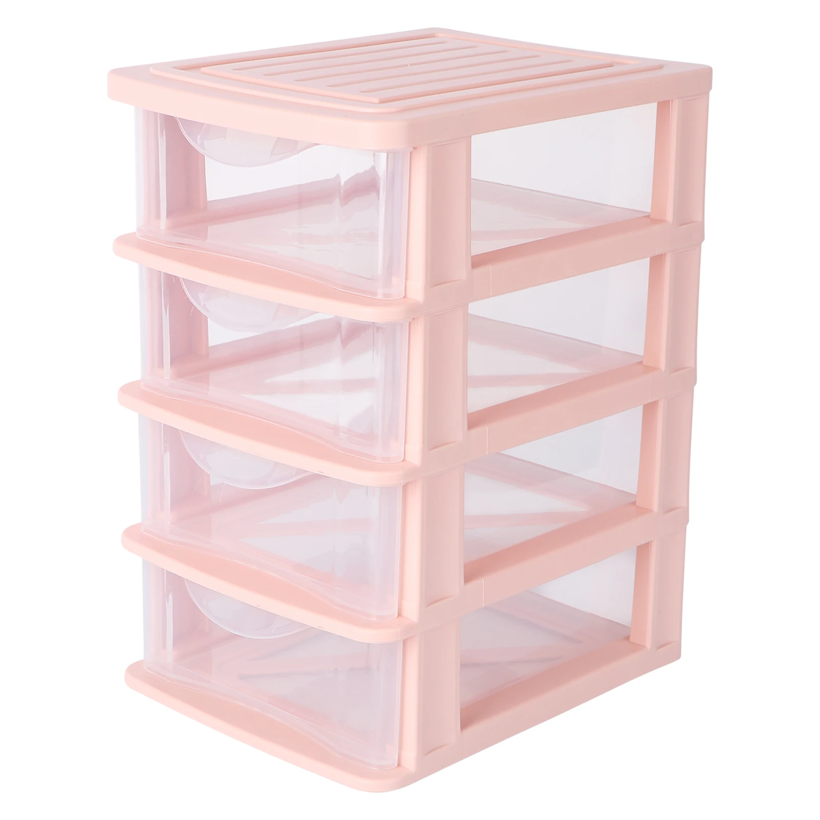 

1pc Drawer-Style Storage Box Multilayer Transparent Pp Plastic Dustproof Organizer For Desktop Makeup Sundries Office