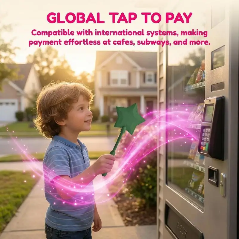 Contactless Magic Wand Payment Tool 3D Printed Credit Card Holder Portable for Bank and Mall UseHot