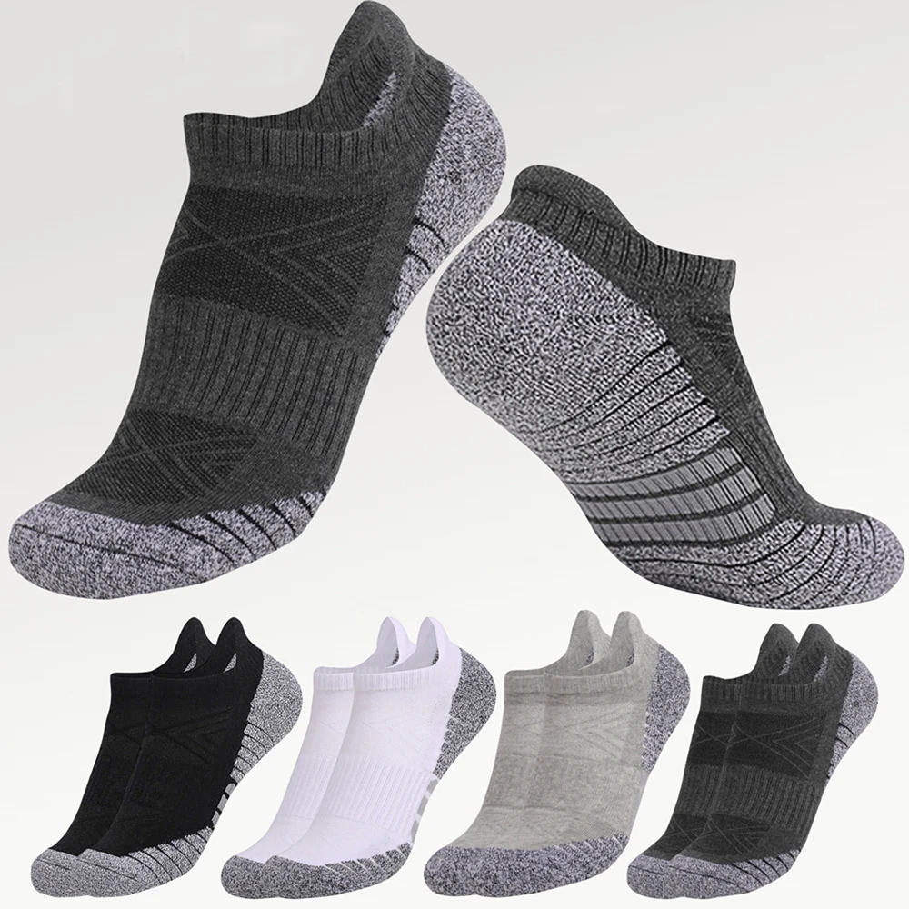 1Pairs Cotton Short Thick Socks for Male High Quality Women's Low-Cut Crew Ankle Sports Mesh Breathable Casual Soft Men Sock