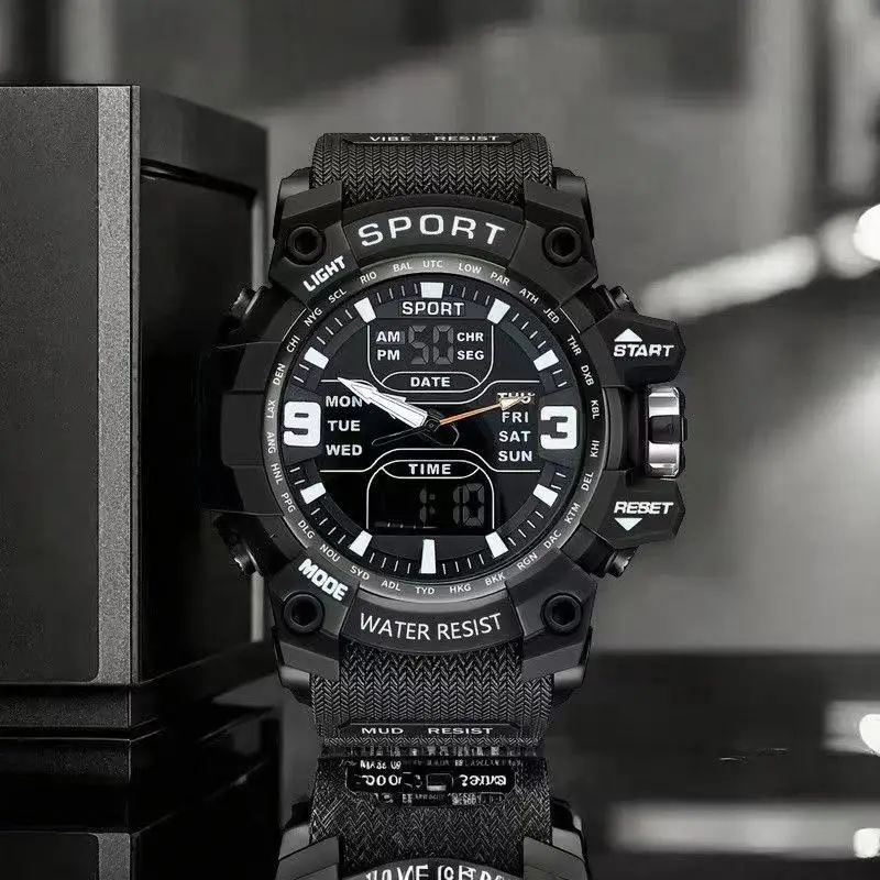 Personalized Handsome Large Dial Multifunctional Student Sports Electronic Watch - A Great Gift Choice
