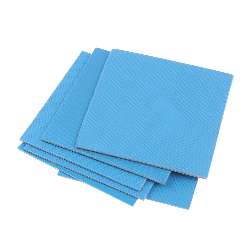 17W/MK GPU CPU Heatsink Cooling Conductive Silicone Pad 10*10cm 0.5/1/1.5/2/2.5/3mm Thickness Thermal Pad Thermal Insulation