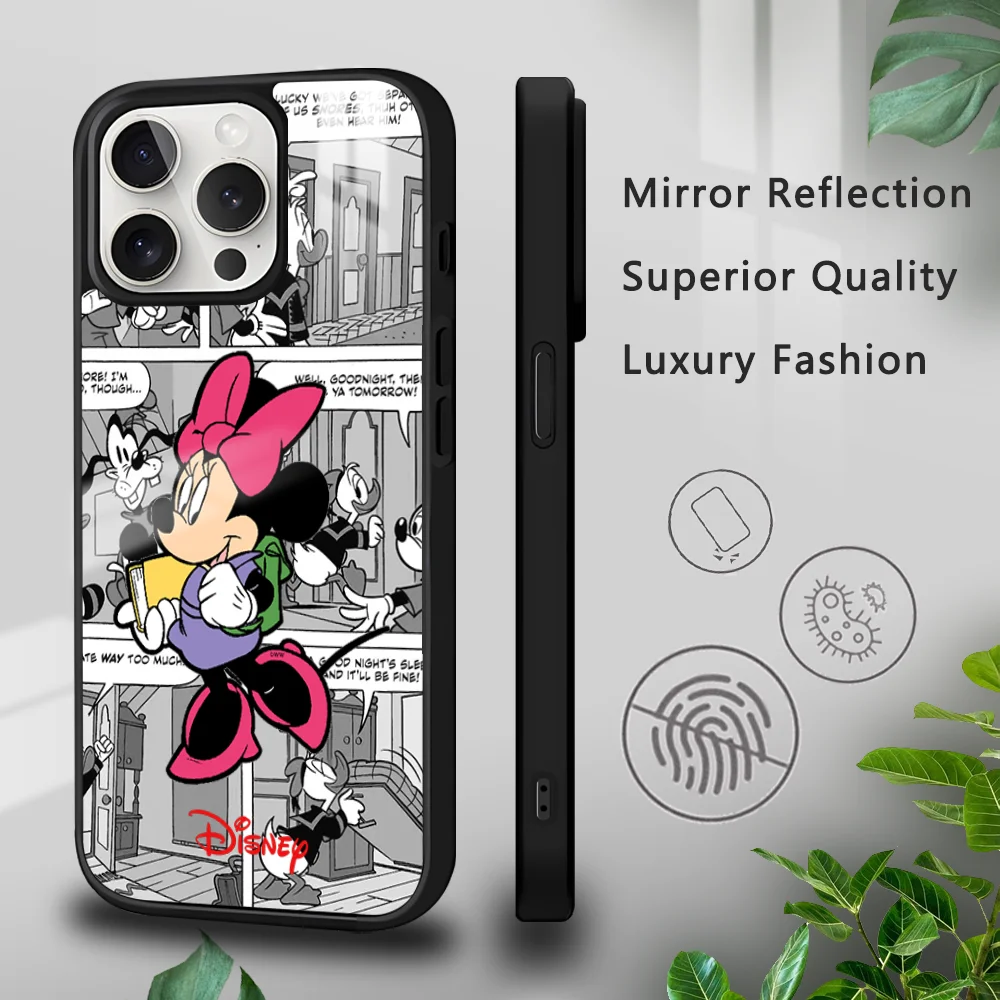 Mickey Mouse Back to School Phone Case For iPhone 16 15 14 13 12 11 Pro Xs Max Mini Plus Celulares Hard Funda