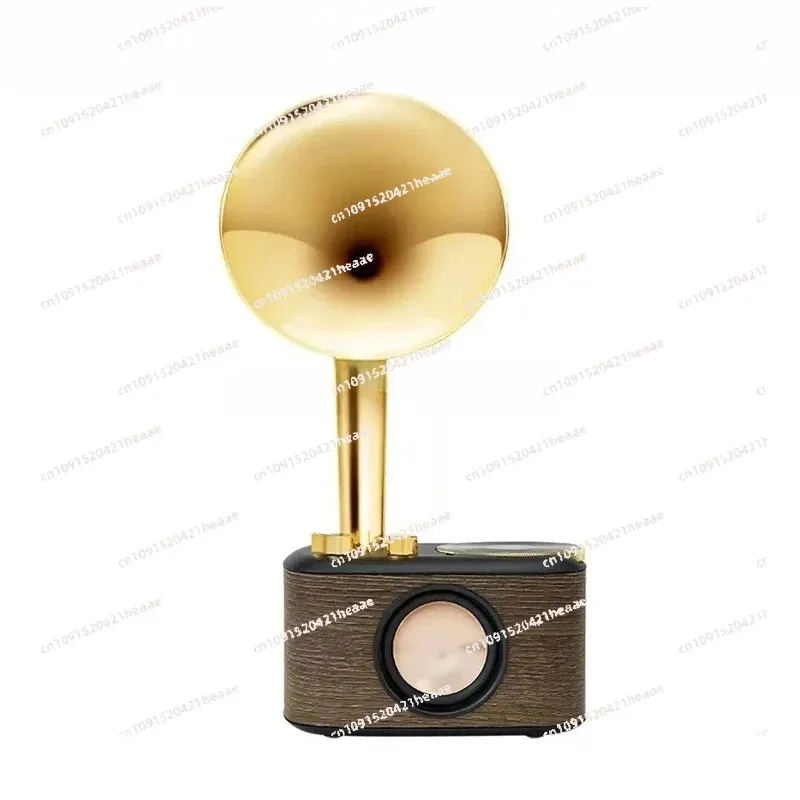 Suitable for portable retro outdoor wireless Bluetooth speaker, subwoofer small speaker, home FM radio，natural sound effects