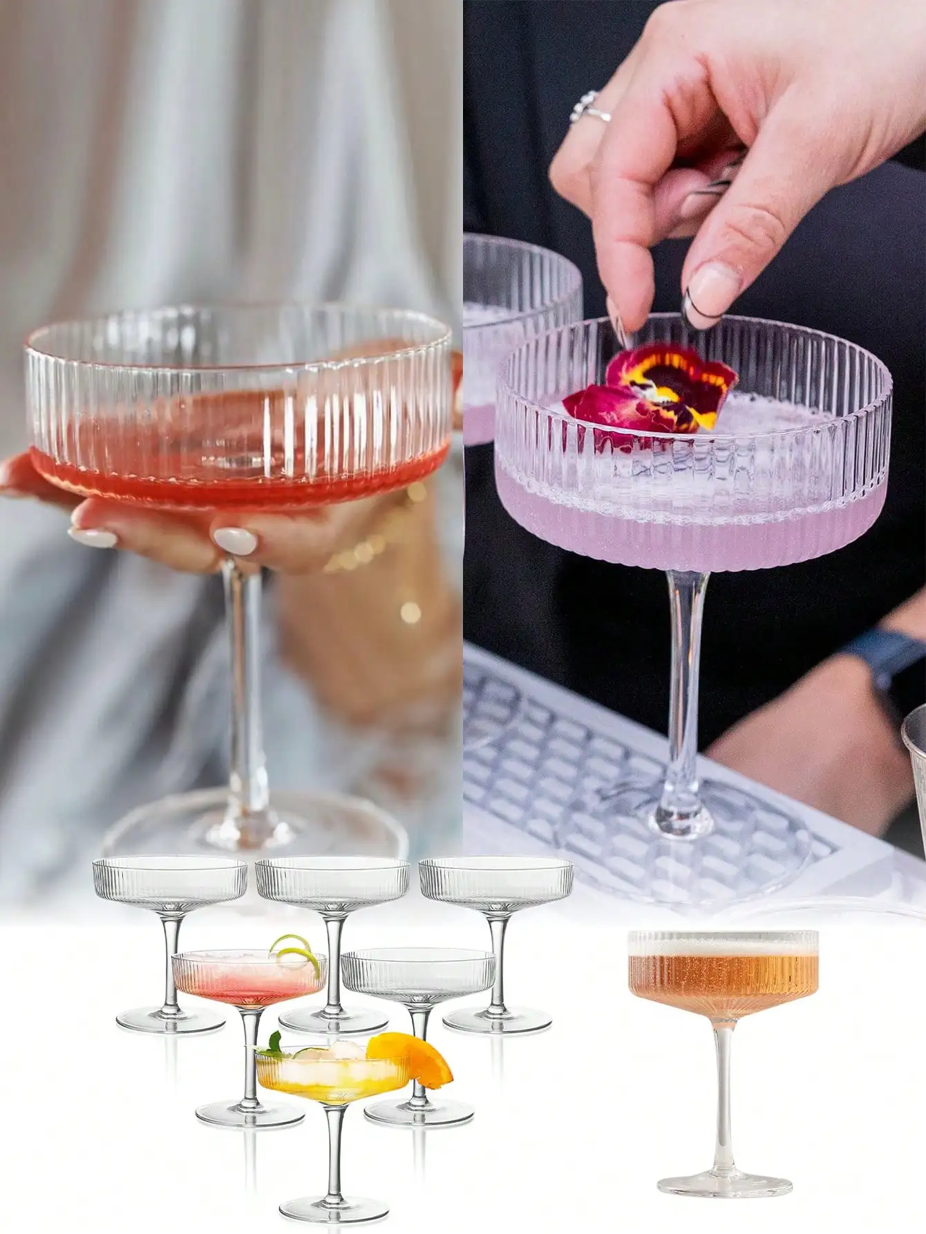 1pc transparent ins wind tall dessert cup, thickened 200ML glass drink dessert cups, pudding cups glass cups ice cream yogurt de