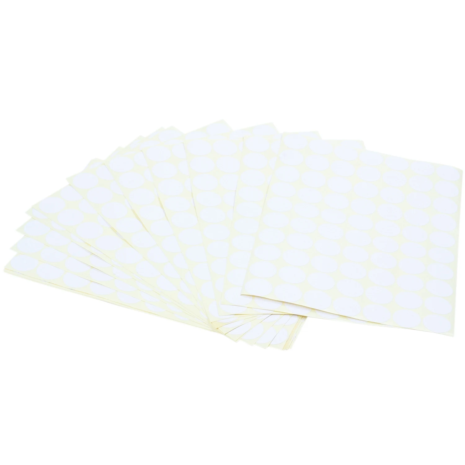 19mm Circles Round Code Stickers Self Adhesive Sticky Labels White