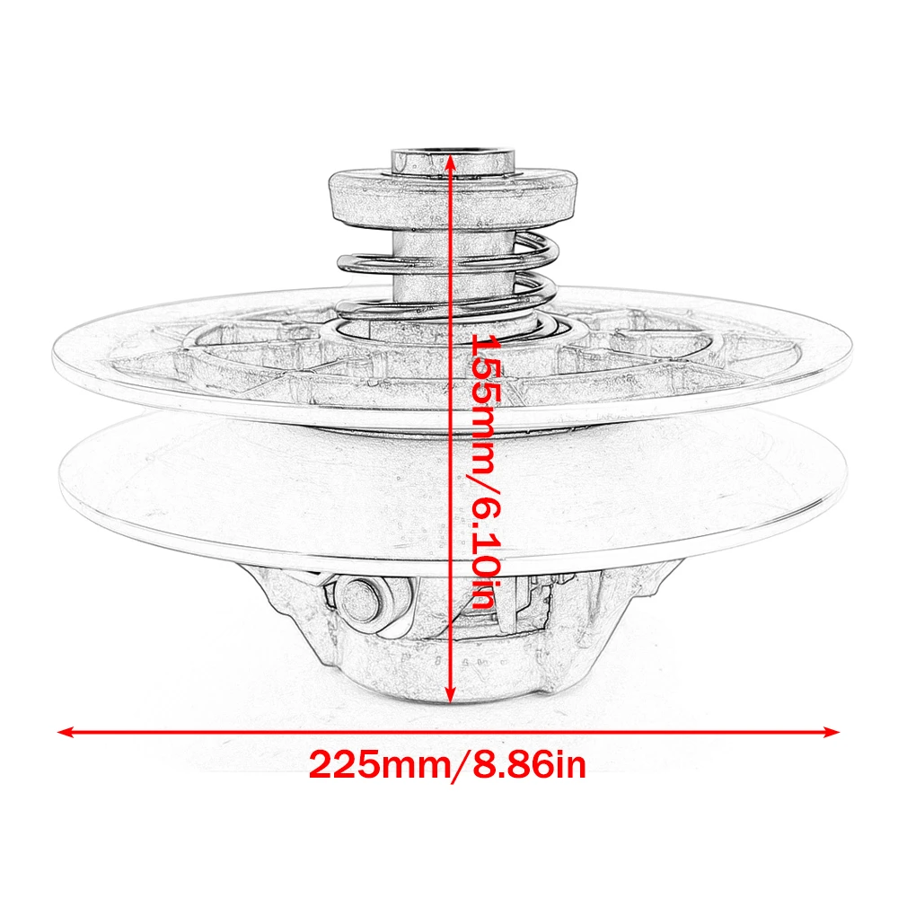 Motorcycle Secondary Driven Clutch For ODES 1000 Dominator/Raider/Assailant/X2/X4/D2 ATV 2015-2022 21050821000