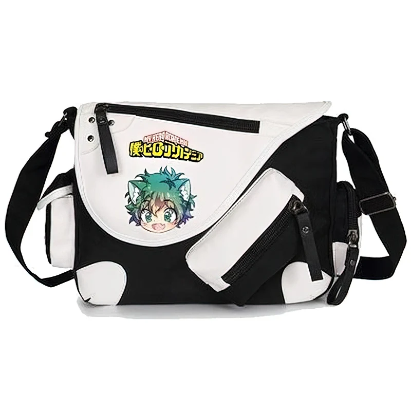 Большая вместимость, черный, белый, синий, коричневый, My Hero Academia, дети-подростки, сумки через плечо в стиле аниме, школьные сумки для девочек и мальчиков