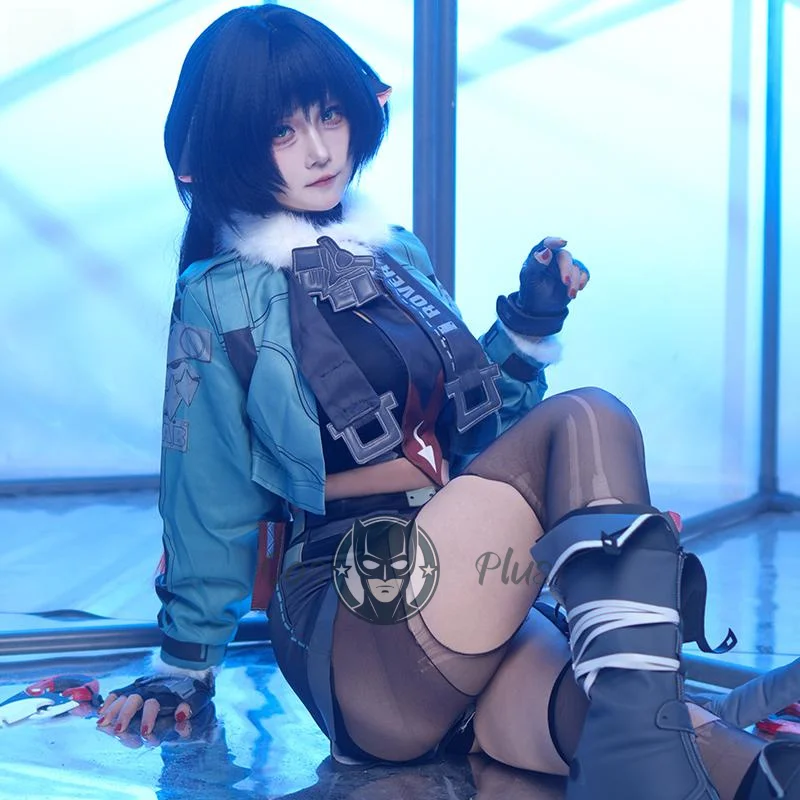 Zenless zona zero jane doe feminino cosplay traje com cauda uniforme jogo anime halloween carnaval festa jogar papel roupas