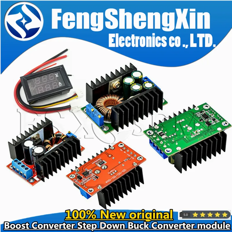 DC 9A 300W 150W Boost Converter przekształtnik Buck moduł zasilania DC 0-100V 10A woltomierz cyfrowy amperomierz podwójny wyświetlacz