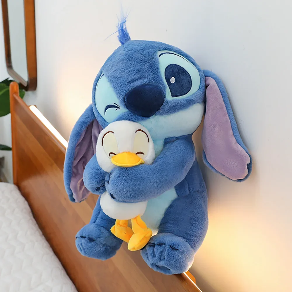 30CM Kawaii Stich Anime Figur Puppen Niedlichen Cartoon Sofa Kissen Beschwichtigen Spielzeug Mode Schlafzimmer Dekoration Weihnachten Geschenk Für Freunde