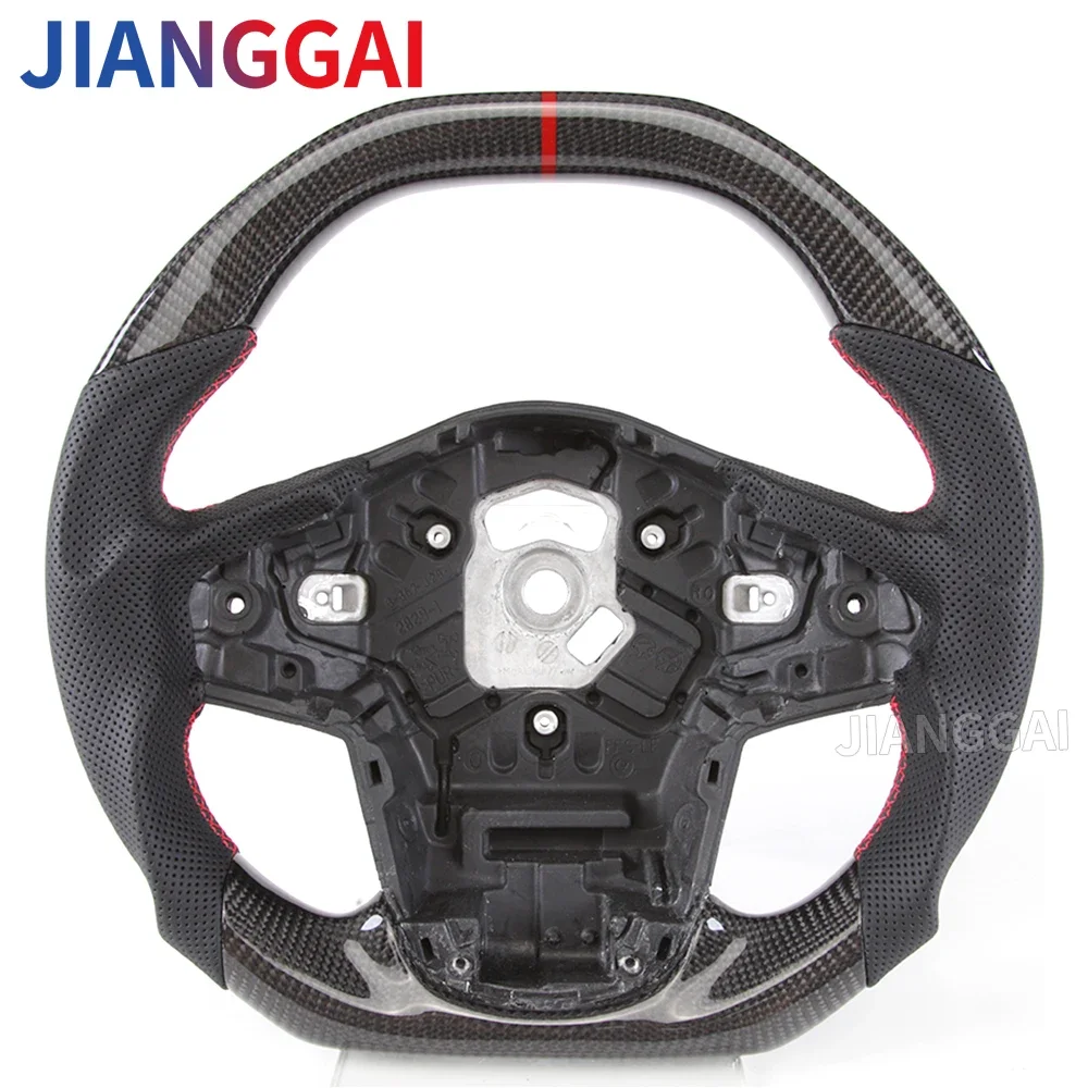 

LED Shift Light Steering Wheel For Toyota Supra MKV 2020+ A91 A90 Carbon Fiber Steering Wheel Nappa Perforated Leather