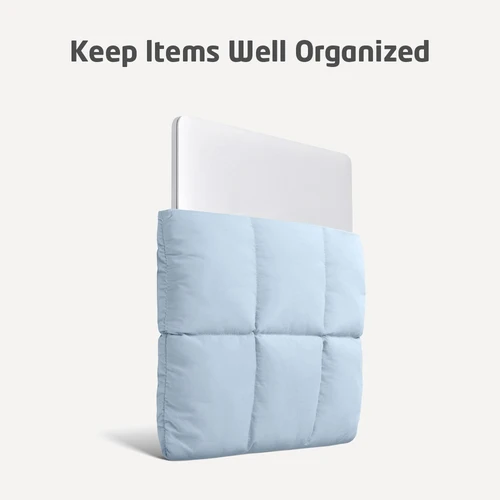 Imagen 2 del producto Puffy-funda acolchada para ordenador portátil de 13, 14 pulgadas, funda acolchada para ordenador para mujer, Estuche de transporte para portátil de 14 y 16 pulgadas para Macbook Air Pro