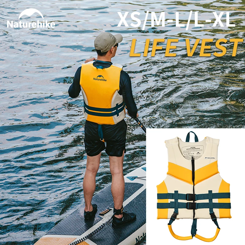 Naturehike Life Vest Jacket for Adults Kids Men Women Surf Water Sports Swimming Boating Drifting Rescue Life Jacket EPE Cotton