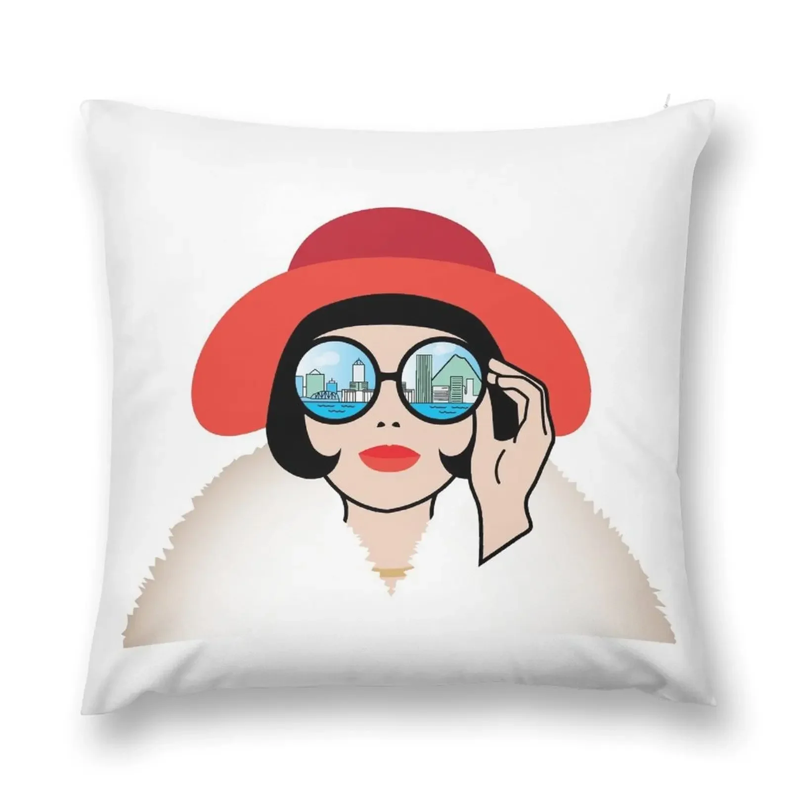 Reverse Miss Fisher Con Art - for Dark Clothing Throw Pillow Decorative Cushions For Luxury Sofa christmas ornaments 2025 pillow