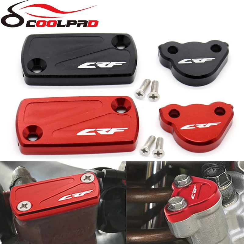 

Front Rear Brake Fluid Reservoir Cover For HONDA CRF150R CRF250R CRF250X CRF450R CRF450X CRF 250 450 RX 450L Motorcycle CNC Cap