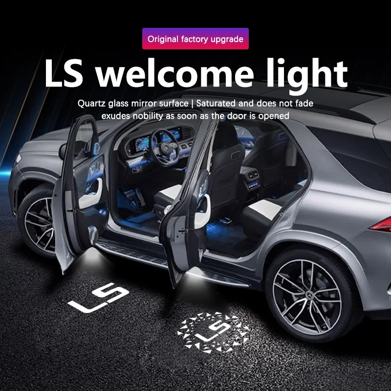Car HD Projector Lamp LED Auto Door Welcome Light For Lexus LS LS500 LS600 LS460 LS430 LS300 LS350 LS400 2005-2025 Accessories