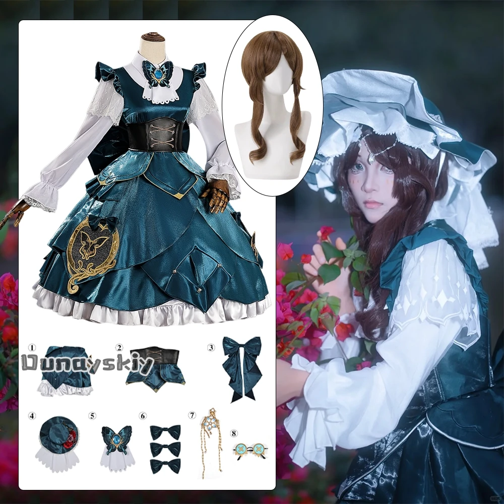 

Identity Ⅴ Gardener‌ Cosplay Costume Emma Woods Uniform Women Sweet Princess Puff Sleeve Y2k Lolita Dress Halloween Party Outfit