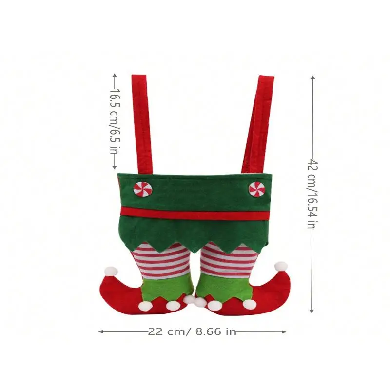 عيد الميلاد تخزين شنطة هدايا عطلة الديكور عيد الميلاد شنقا زخرفة سانتا كلوز كيس الحلوى