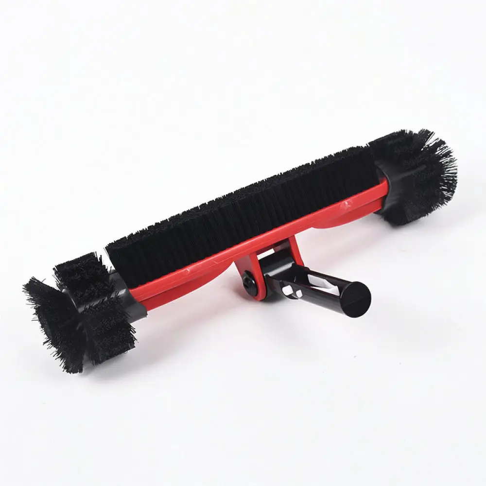 Pool Wall Brush 16 Inch Plastic Scrubber Rotatable Head Detachable Handle Swimming Pool Corner Cleaning Maintenance Tool