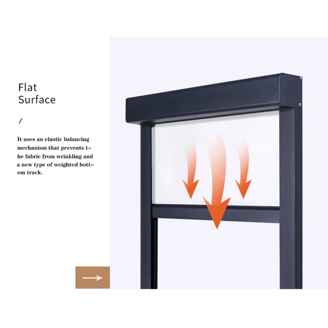 

Smart Window Shade Zip Track Outdoor Blinds for Garage Balcony Custom Motorized Windproof Curtains For Poland Netherlands USA