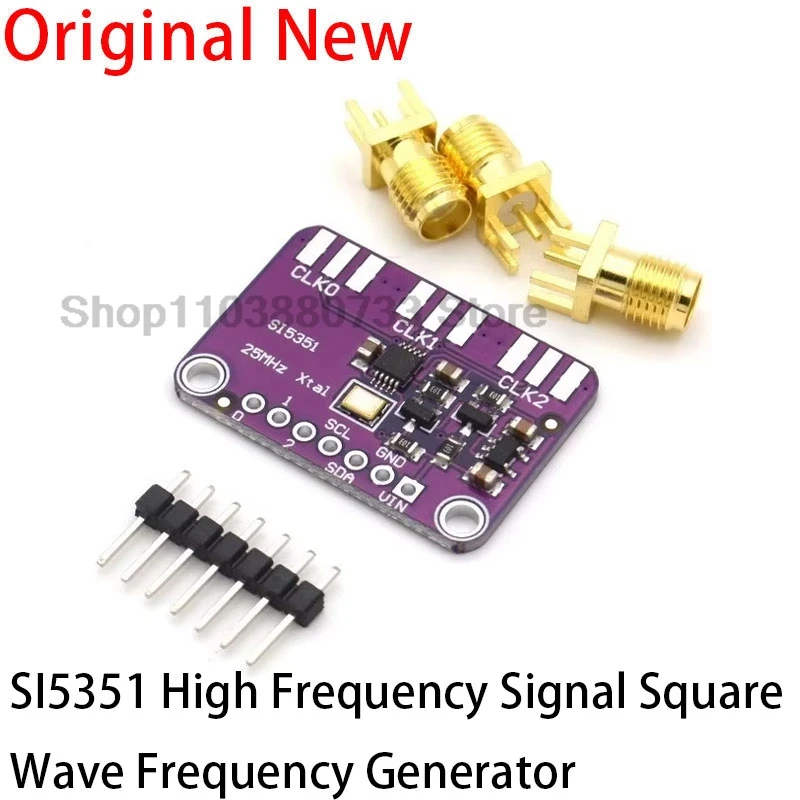 DC 3V-5V CJMCU-5351 Si5351A Si5351 I2C Clock Generator Breakout Board Module Signal Generator Clock 8KHz-160MHz For Arduino