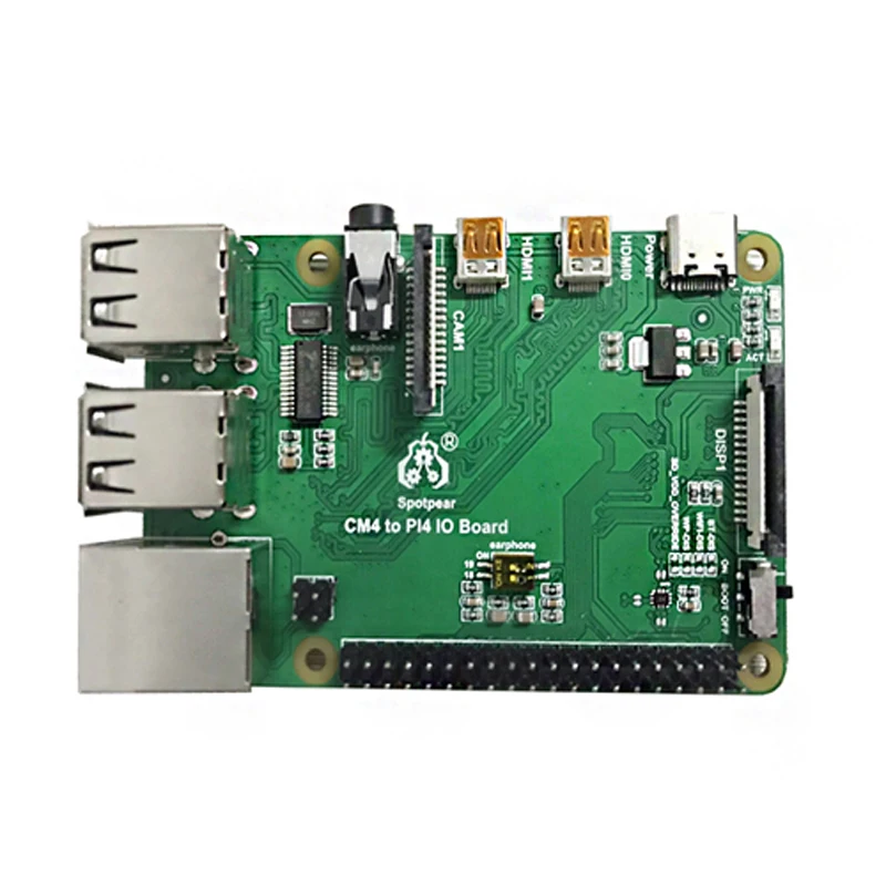 Imagem -05 - Módulo de Computação Raspberry pi Placa io Cm4 para Pi4b Adaptador Cm4 para Placa de Expansão de Interface 4b